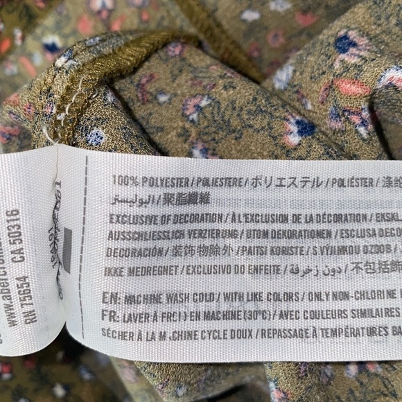 Abercrombie & Fitch Sleeveless Floral Print Shorts Romper - Picture 9 of 9